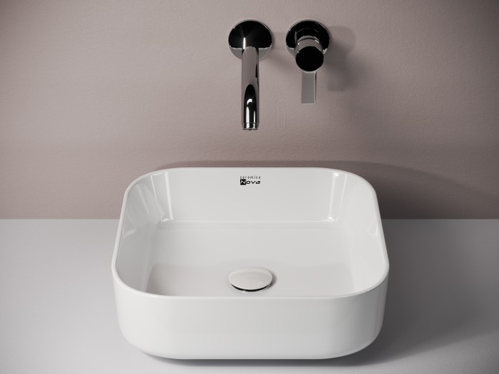 Ceramicanova раковина накладная element2, cn1614 цвет: белый