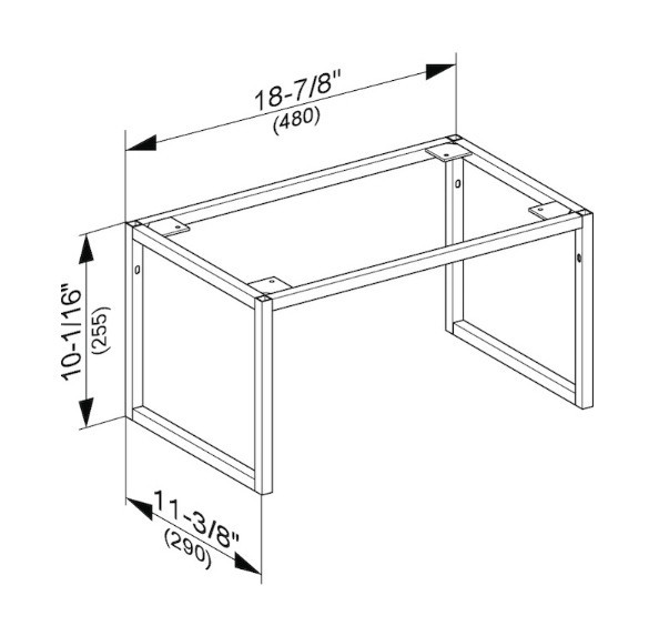 Keuco напольные ножки лак, plan, арт. 32998 110007