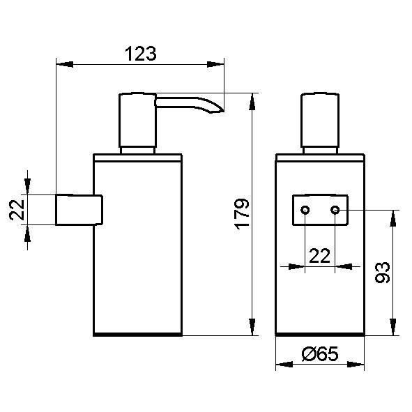 Keuco дозатор, plan, арт. 14953 010100