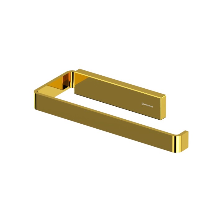 Полотенцедержатель, Whitecross Cubo gold, золото арт. CU2456GL
