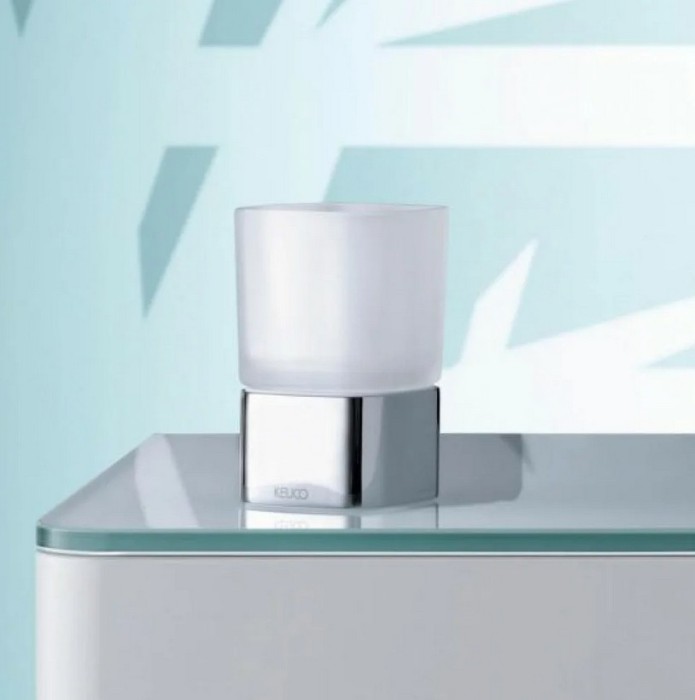 Keuco стакан с держателем настольный, elegance new, хром арт. 11650 019001