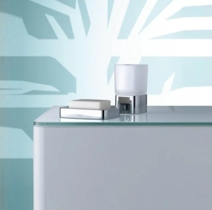 Keuco стакан с держателем настольный, elegance new, хром арт. 11650 019001