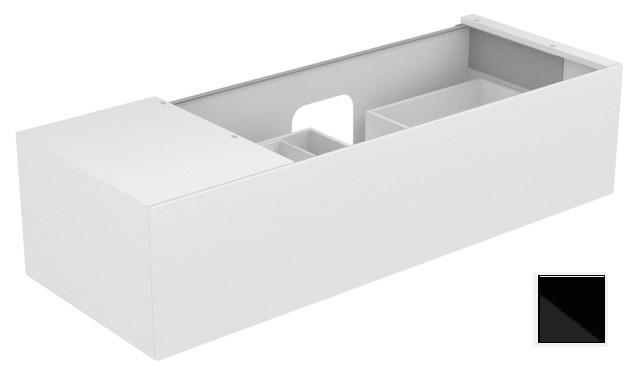 Keuco тумба подвесная под раковину справа с одним выдвижным фронтом, edition 11, черный арт. 31164 570000