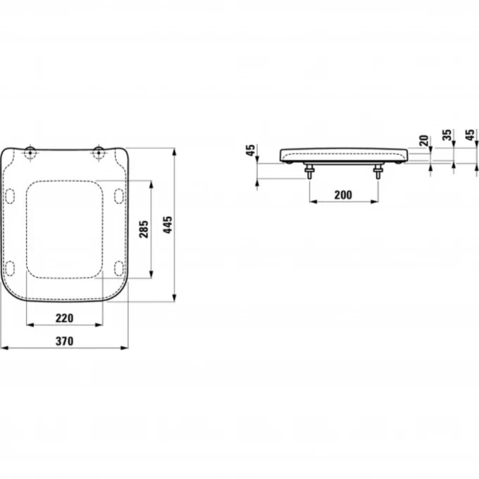 LAUFEN сиденье с механизмом плавного закрывания (softclose), PRO S SOFTCLOSE - 8.9196.1.000.000.1