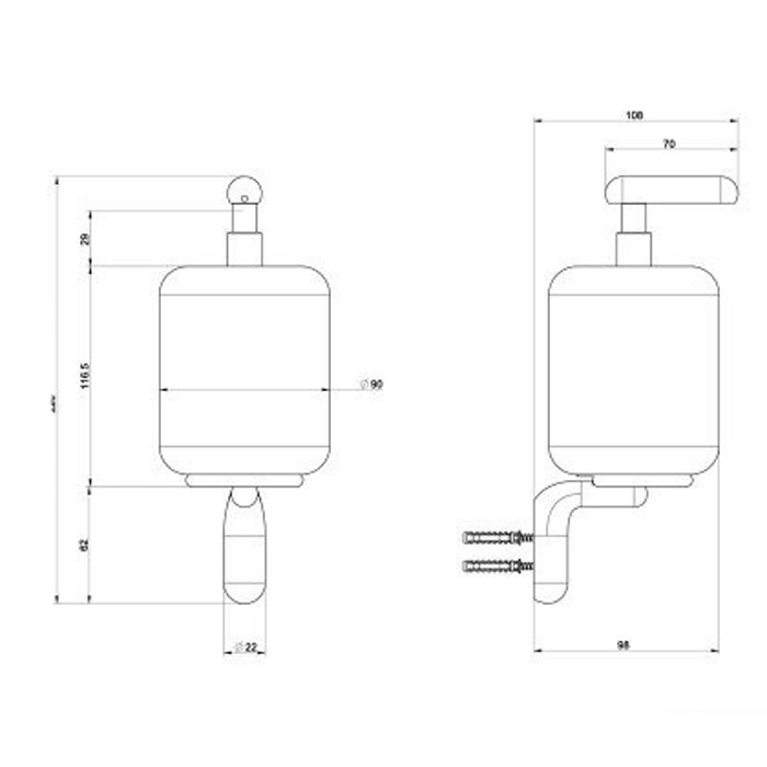 Gessi Дозатор для жидкого мыла подвесной, Goccia, 38013#079 цвет: белый