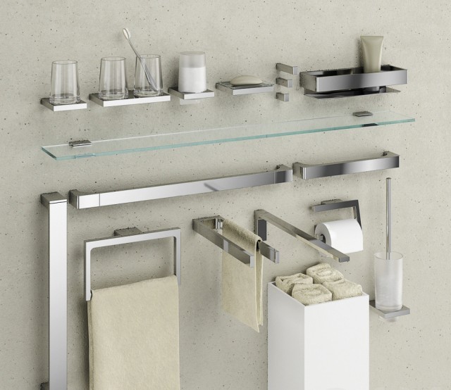 Keuco двойной держатель для стакана и дозатора жидкого мыла шлифованный, edition 11, арт. 11153 139000