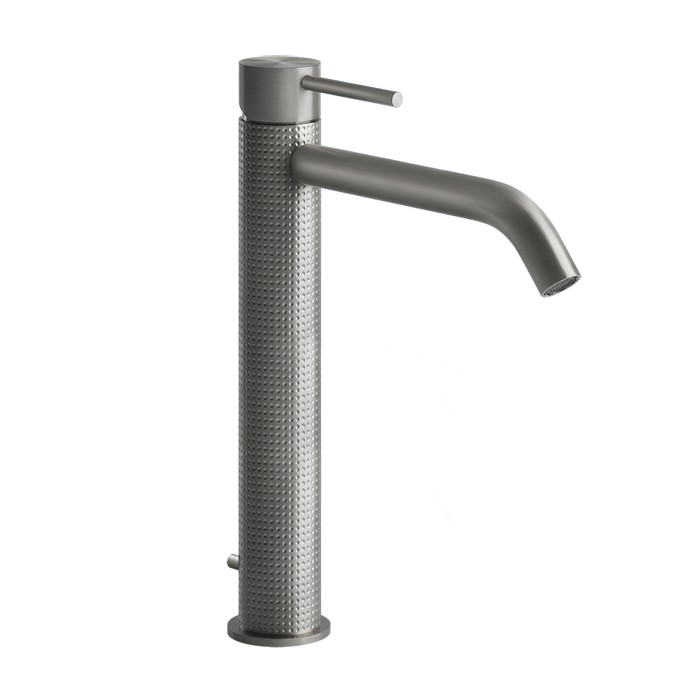 Gessi Смеситель однорычажный высокий с донным клапаном, Cesello, 54403#239 цвет: шлифованная сталь