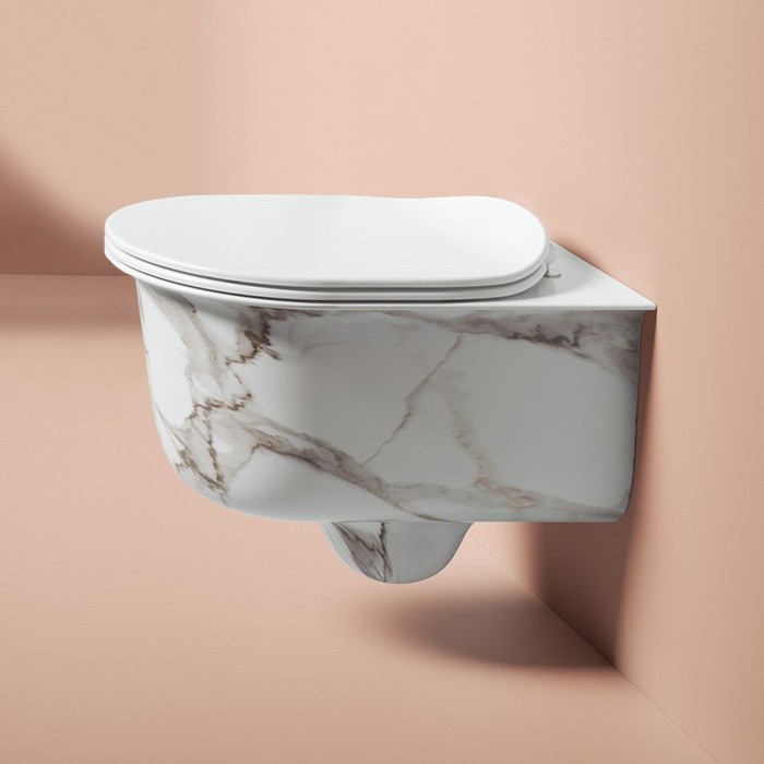 ArtCeram унитаз подвесной, безободковый, chv001 94 00 chic цвет: белый