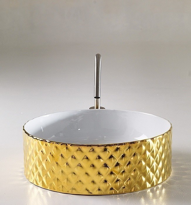 ArtCeram раковина (накладная), osl009 01 56 rombo цвет: золото