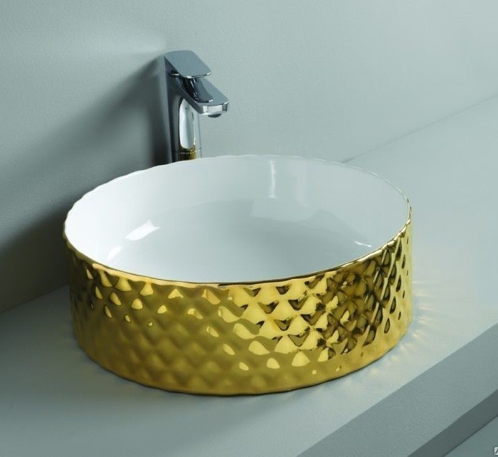 ArtCeram раковина (накладная), osl009 01 56 rombo цвет: золото