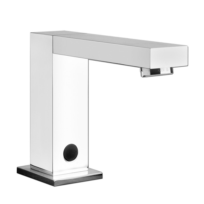 Gessi Электронный смеситель для раковины с кран-фильтром для регулировки температуры и напора воды, Rettangolo, 30501#031 цвет: хром