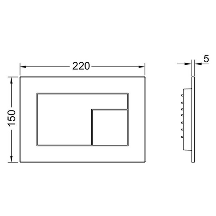 TECE панель смыва для унитаза, beige arizona/серовато-бежевый, velvet - 9240733
