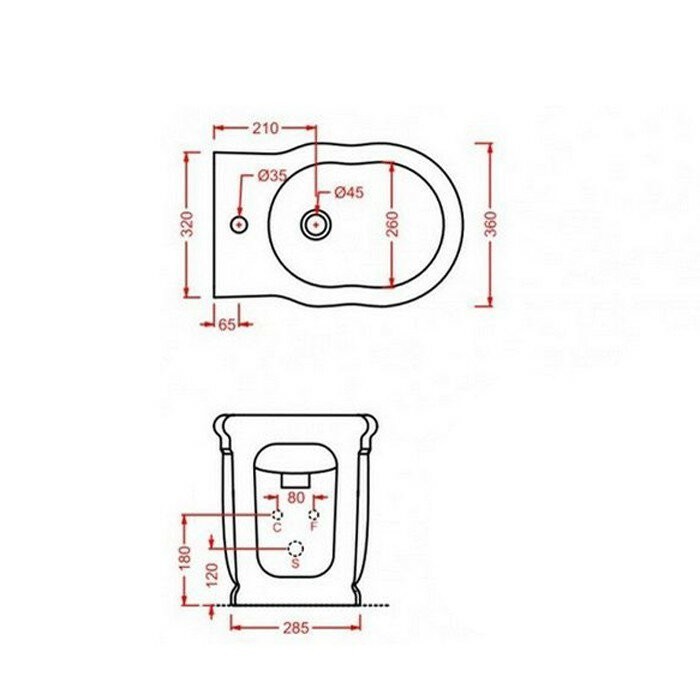 ArtCeram биде (напольное), heb001 01 00 hermitage цвет: белый глянцевый