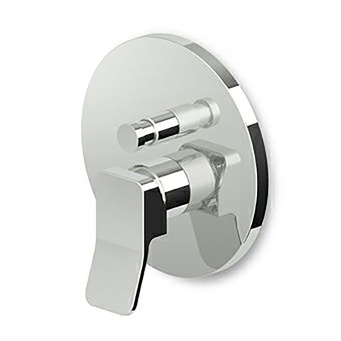 Zucchetti встроенный однорычажный смеситель для ванны и душа, для системы zeta, soft, хром арт. zp7096 r97800