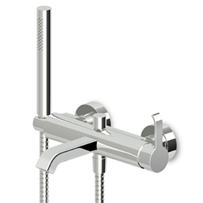 Zucchetti однорычажный смеситель для ванны с ручным душем, on, хром арт. zon520