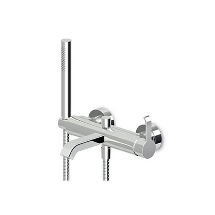 Zucchetti однорычажный смеситель для ванны с ручным душем, on, хром арт. zon520