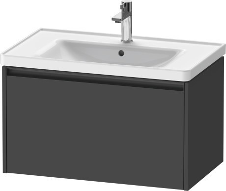 Duravit тумба подвесная под раковину 455 мм х 784 мм х 440 мм, ketho.2, k25083049490000 цвет: графит матовый
