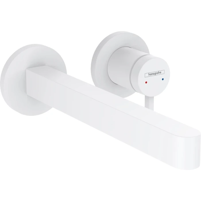 Hansgrohe смеситель для раковины с выпуском, Finoris, белый арт. 76050700