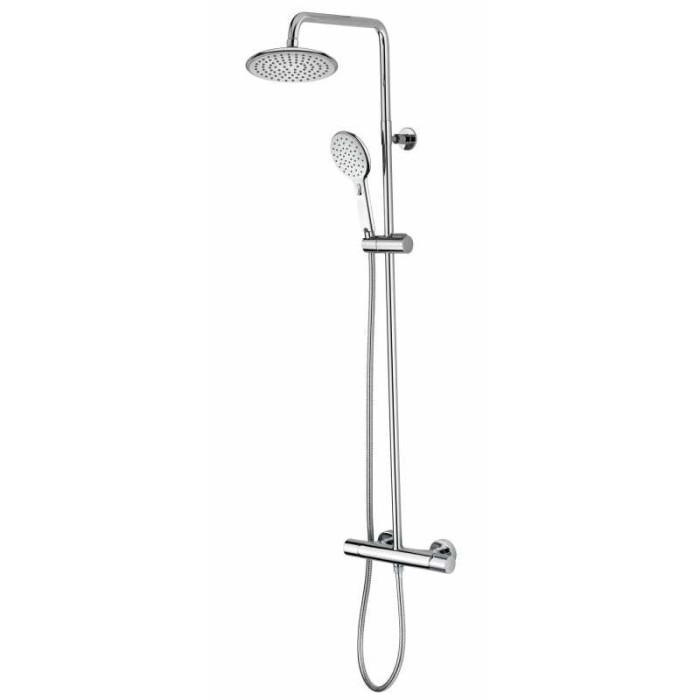 Bossini душевая стойка k-agua monocomando из лауни, agua, хром арт. l10022.030