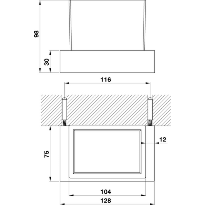 Cisal стакан для зубных щеток qu09050021 quad цвет: хром