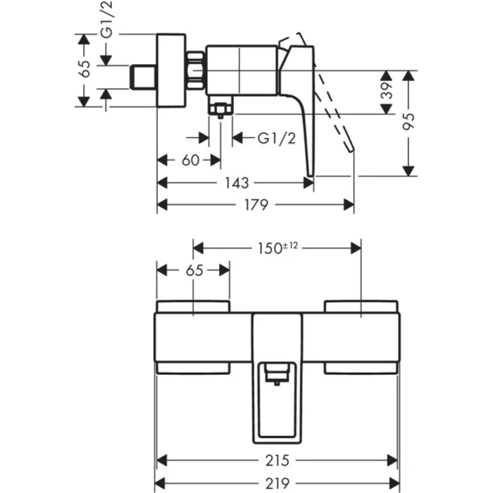 Hansgrohe смеситель для душа, Metropol, хром арт. 74560000