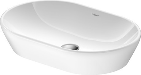 Duravit раковина накладная 600 мм х 440 мм, без перелива, c покрытием wondergliss, d-neo, 23726000701 цвет: белый