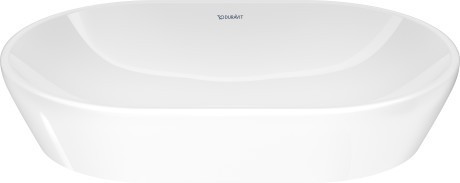 Duravit раковина накладная 600 мм х 440 мм, без перелива, c покрытием wondergliss, d-neo, 23726000701 цвет: белый