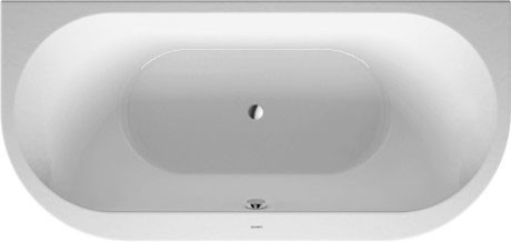 Duravit акриловая пристенная ванна 1900 х 900, darling new, 700248000000000 цвет: белый