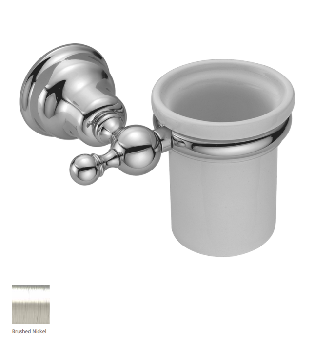 Cisal стакан для щеток для щеток, 4020.01h.ac huber croisette, цвет: satin brushed nickel
