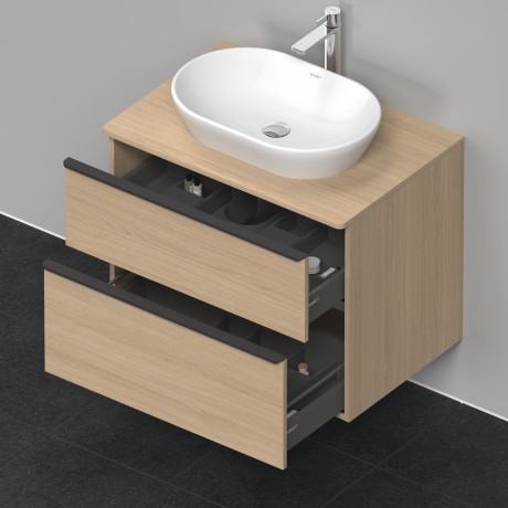 Duravit тумба подвесная под раковину 800 мм х 550 мм, d-neo, de496703030 цвет: натуральный дуб