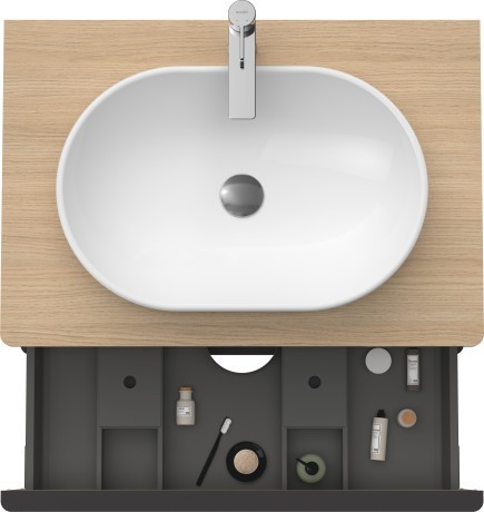 Duravit тумба подвесная под раковину 800 мм х 550 мм, d-neo, de496703030 цвет: натуральный дуб