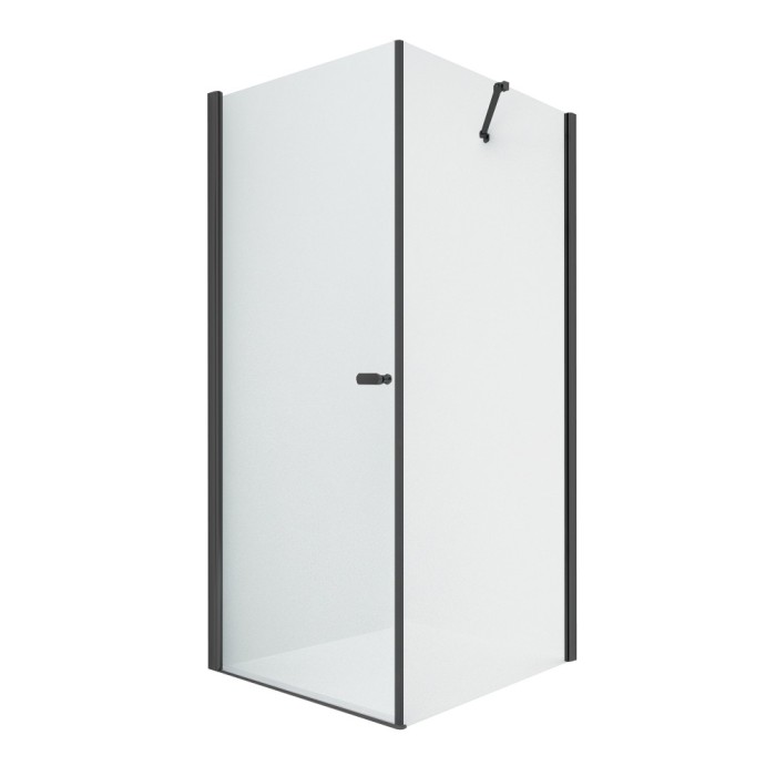 Душевое ограждение 100x100x195, New trendy New soleo black, черный арт. D-0232A/D-0116B