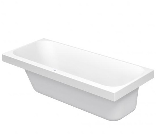 Duravit акриловая ванна happy d2 1700 х 700 c наклоном для спины слева, встраиваемая, happy d.2, 700310000000000 цвет: белый