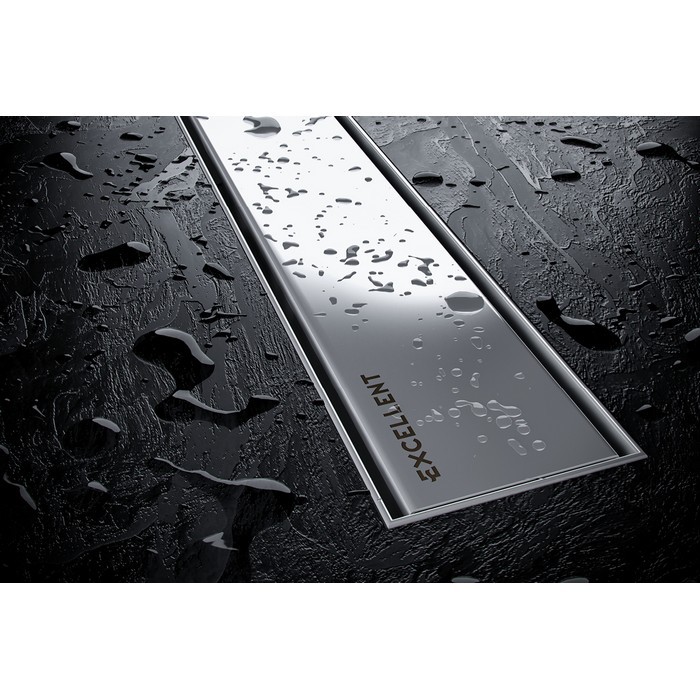 Душевой трап 80 см. Решетка декоративная, Excellent Stilio, хром арт. INEX.1515.800.R.SNP