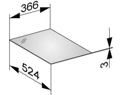 Keuco декоративная верхняя крышка из кристаллина для боковой тумбы, edition 11, арт. 31320 309002