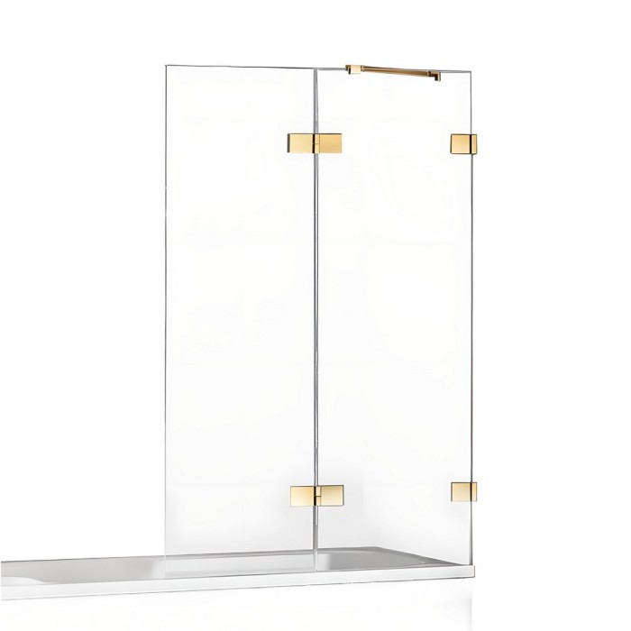 Шторка для ванны shine 100x150 r, New trendy Avexa gold, золото арт. EXK-2183
