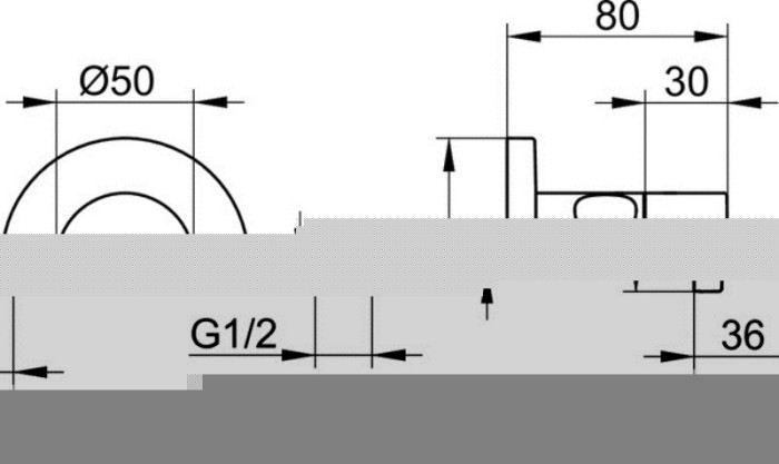 Keuco запорный вентиль с переключателем на 2 потребителя с выводом для шланга и держателем лейки, ixmo, хром арт. 59557 011201