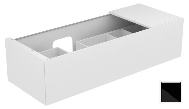 Keuco тумба подвесная под раковину слева с одним выдвижным фронтом, edition 11, черный арт. 31163 570000