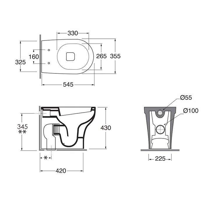 Azzurra унитаз напольный 52,5х34х42см, с креплением vfv, easy clean, слив универсальный, Azzurra, PAVCTTE00000BI цвет: белый