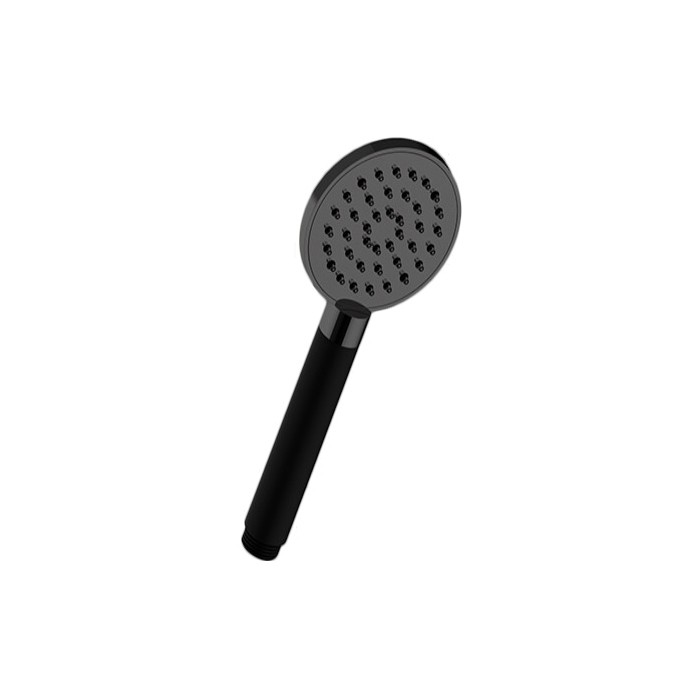 Лейка душевая ручная D90 мм, с одним типом струи, Almar Posh, E082108.AB цвет: черный металл брашированный PVD