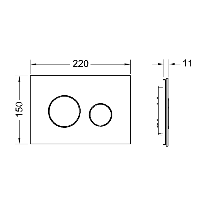 TECE панель смыва для писсуара, цвет: белый, loop urinal - 9820169