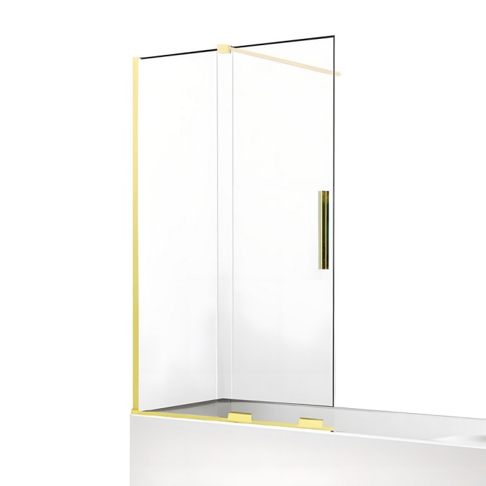 Шторка для ванны 140x150, New trendy Smart light gold, светлое золото арт. EXK-4308