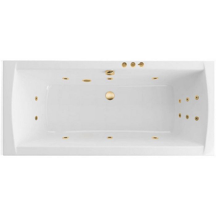 Ванна lux slim 180x80 smart, Excellent Aquaria, золото арт. WAEX.AQU18S.SMART.GL