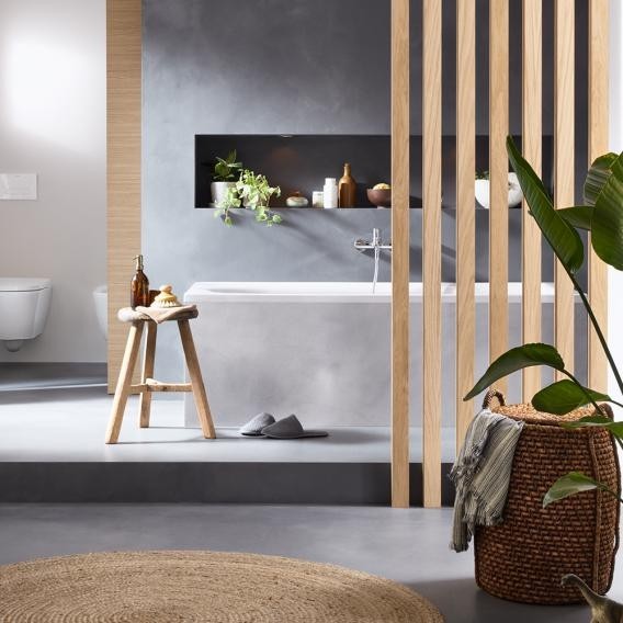 Duravit встраиваемая акриловая ванна 1800 мм х 800 мм, c одним наклоном для спины, d-neo, 700475000000000 цвет: белый