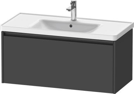 Duravit тумба подвесная под раковину 455 мм х 984 мм х 440 мм, ketho.2, k25084049490000 цвет: графит матовый