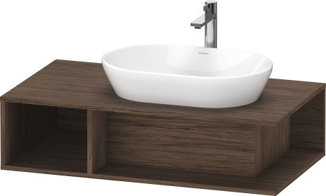 Duravit тумба подвесная под раковину справа 1000 мм х 550 мм, d-neo, de495902121 цвет: орех темный