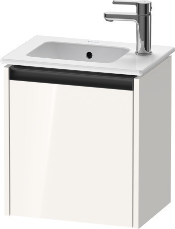 Duravit тумба подвесная под раковину 292 мм х 410 мм х 440 мм, с 1 дверцей, ketho.2, k25060l22220000 цвет: белый глянцевый