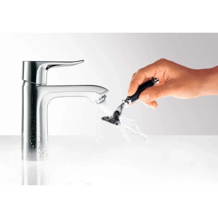 Hansgrohe смеситель для раковины 110 с донным клапаном, Metris, хром арт. 31080000