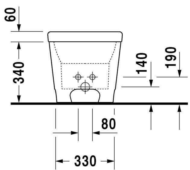 Duravit биде напольное 450 мм х 650 мм, esplanade, 2262100000 цвет: дуб