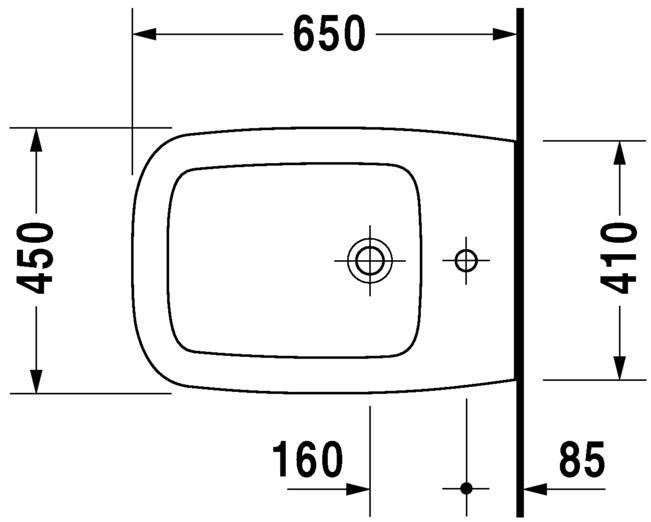 Duravit биде напольное 450 мм х 650 мм, esplanade, 2262100000 цвет: дуб